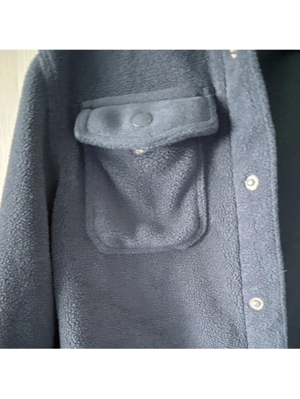 DKNY Kids Navy Fleece Jacket Shirt